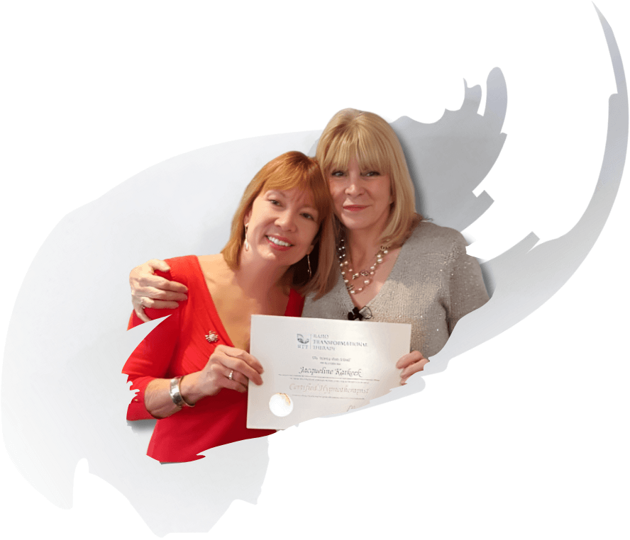 Jackie Karkeek of MindinMotion receiving her Rapid Transformational Therapy Certificate